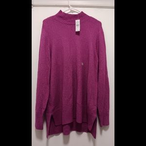 Loft Outlet XL Turtleneck Purple Pink Sweater